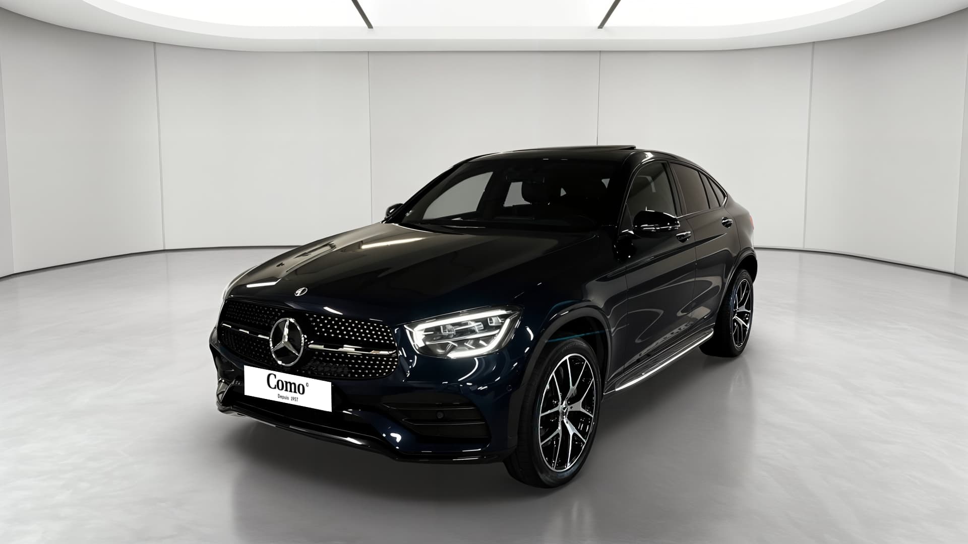 Mercedes-Benz GLC Coupé 300 e 9G-Tronic 4Matic AMG Line — 3/4 avant gauche