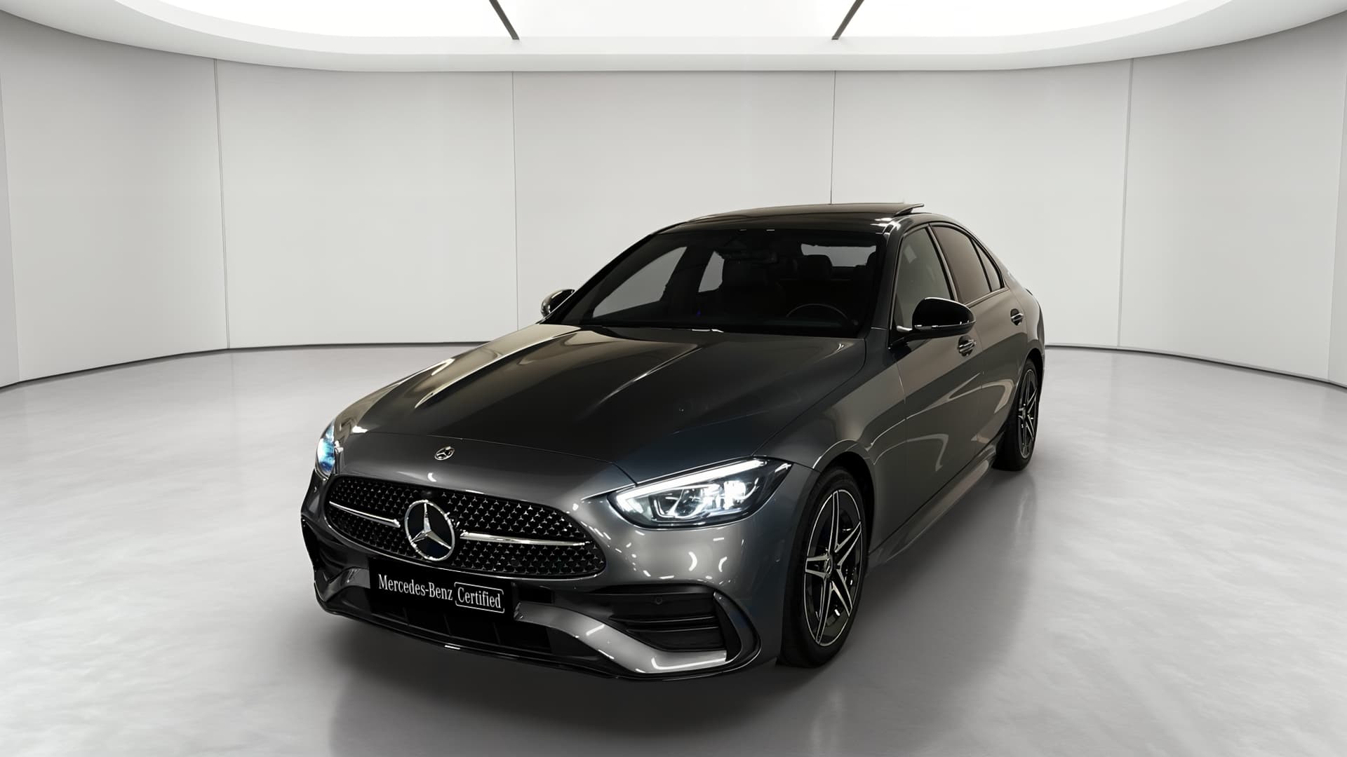 Mercedes-Benz Classe C 200 d 9G-Tronic AMG Line — 3/4 avant gauche